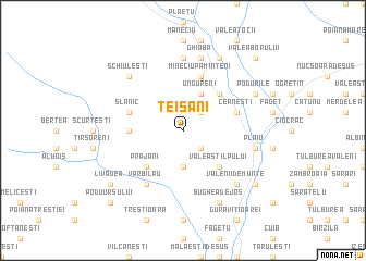 map of Teişani