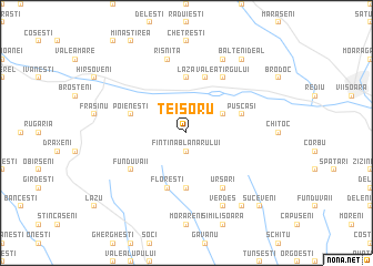 map of Teişoru
