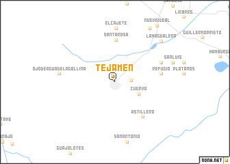 map of Tejamén