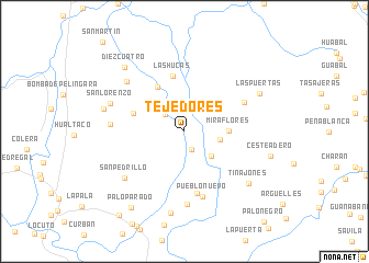 map of Tejedores