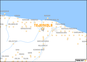 map of Tejen Kolā