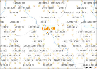 map of Tejera