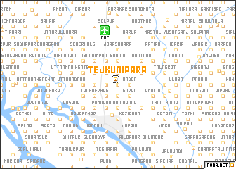 map of Tejkunipāra