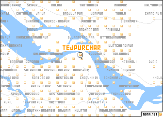 map of Tejpur Char