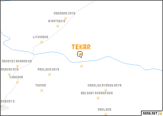 map of Tekar