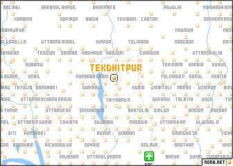 map of Tek Dhitpur