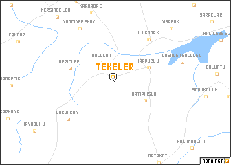 map of Tekeler