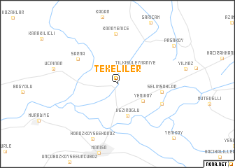 map of Tekeliler