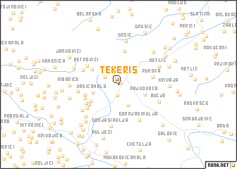 map of Tekeriš