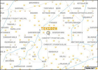 map of Tekgarh