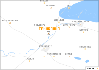 map of Tekhanovo