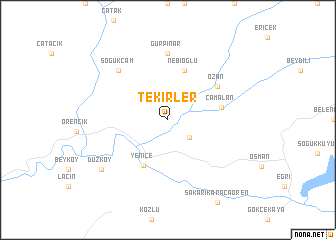 map of Tekirler