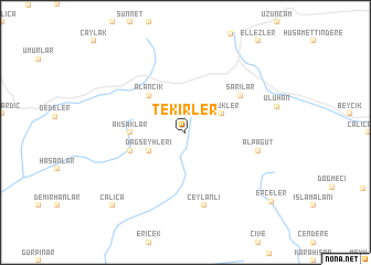 map of Tekirler