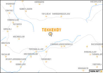 map of Tekkeköy