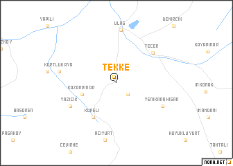 map of Tekke