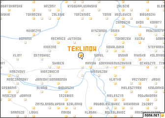 map of Teklinów