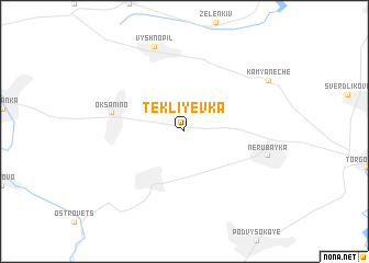 map of Tekliyevka