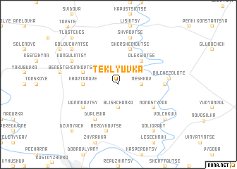 map of Teklyuvka