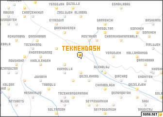map of Tekmeh Dāsh