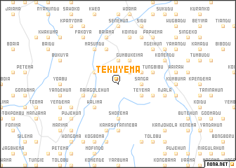 map of Tekuyema