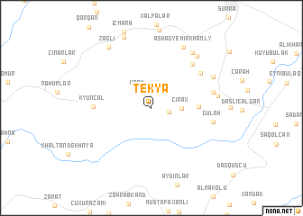 map of Tekyǝ