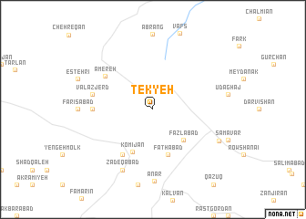 map of Tekyeh