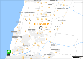 map of Tel Asher