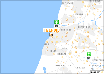 map of Tel Aviv