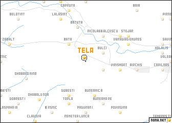 map of Ţela