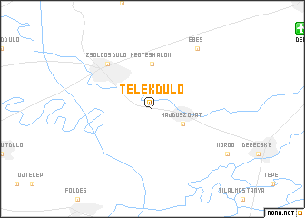 map of Telekdůlő