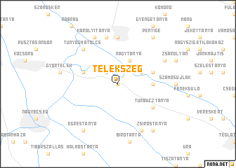 map of Telekszeg