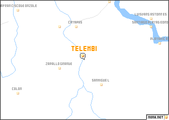 map of Telembí