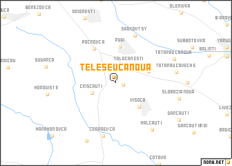 map of Teleşeuca Nouă