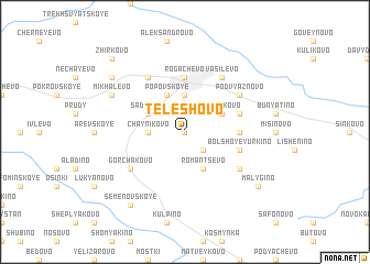 map of Teleshovo