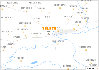 map of Telets