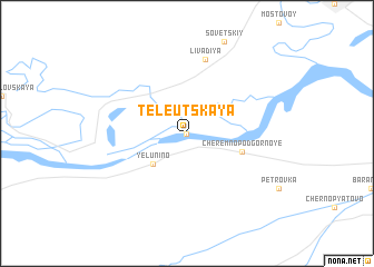 map of Teleutskaya