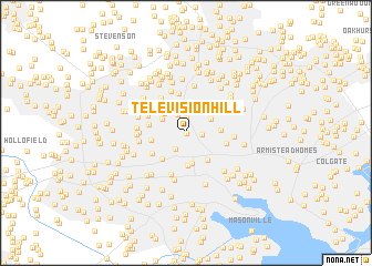 map of Television Hill