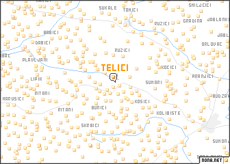map of Telići