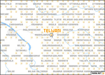 map of Telijāni