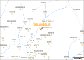 map of Télikoélé