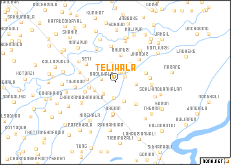 map of Teliwāla