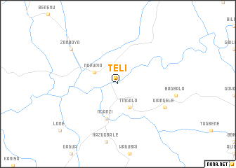 map of Teli