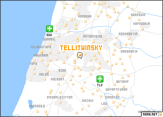 map of Tel Litwinsky