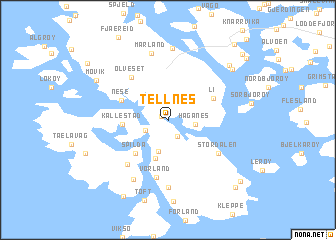 map of Tellnes