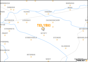 map of Telyaki