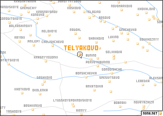 map of Telyakovo