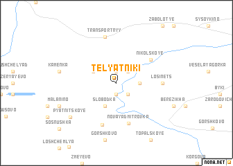 map of Telyatniki