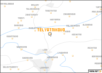 map of Telyatnikovo