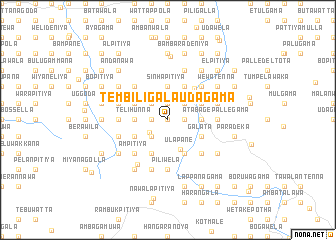 map of Tembiligala Udagama