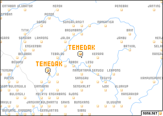 map of Temedak